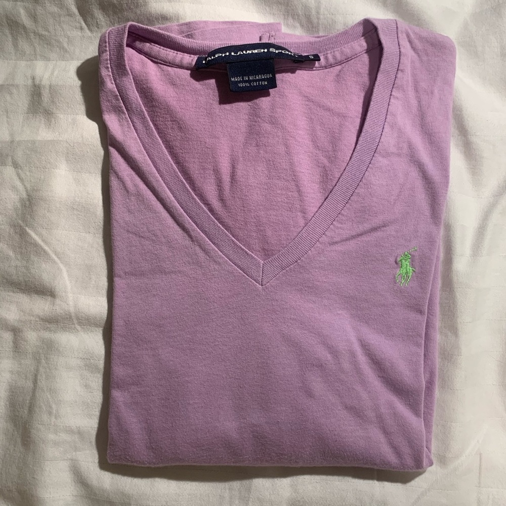 Ralph Lauren purple long sleeve t-shirt